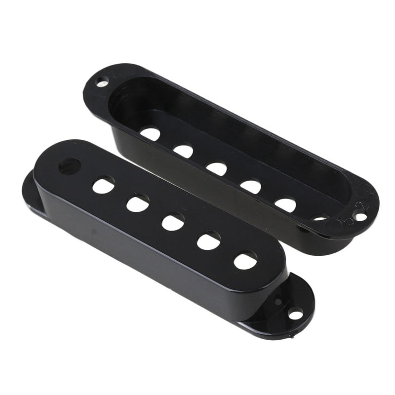 lovermusic lovermusic 3 x SINGLE COIL PICKUP COVERS Replacement for GUITAR BLACK