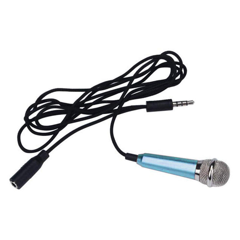 [AUSTRALIA] - Mini Microphone Portable Vocal/Instrument Microphone for Mobile Phone Laptop Notebook Apple iPhone Samsung Android(Blue) 