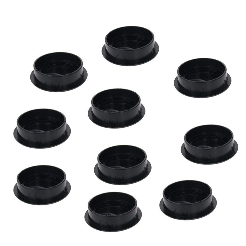 MroMax 2.01" Desk Grommet ABS 51mm Cable Hole Cover Cord Desk Grommets Arrange Wires Organizer for Home Office Desk Cable Cord Black 10Pcs 53 mm Mounting Hole Diameter