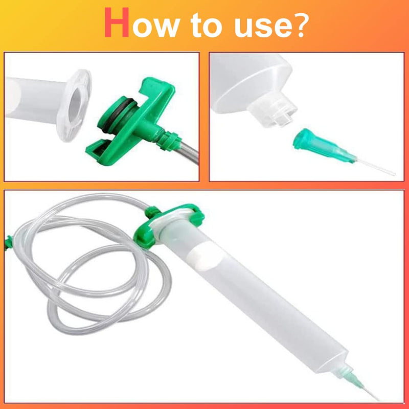 Hegebeck Air Tube air syringe dispenser 30cc Glue Adhesive Dispenser Syringes Connector Adapter for Industrial 2 Pcs