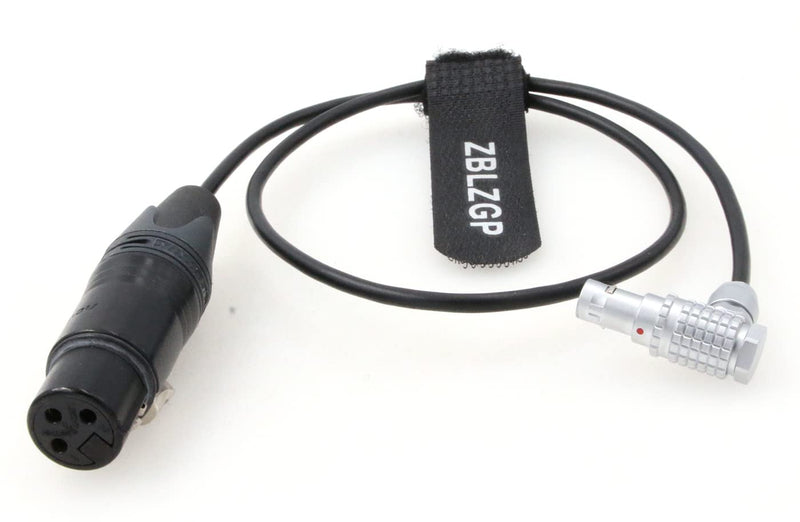 ZBLZGP 3 Pin XLR Female to Right Angle 0B 6 Pin Male Audio Cable for ARRI Alexa Mini LF Camera