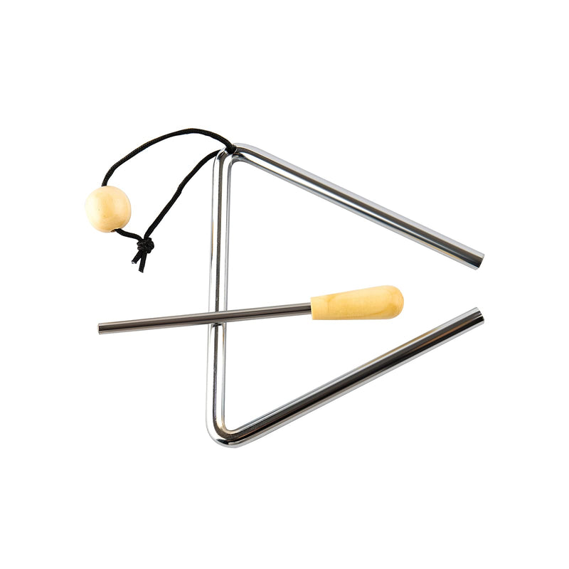 Triangle Hand Percussion with Striker,Rhythm Steel Triangles Music Instrument (5 inch) 5 inch
