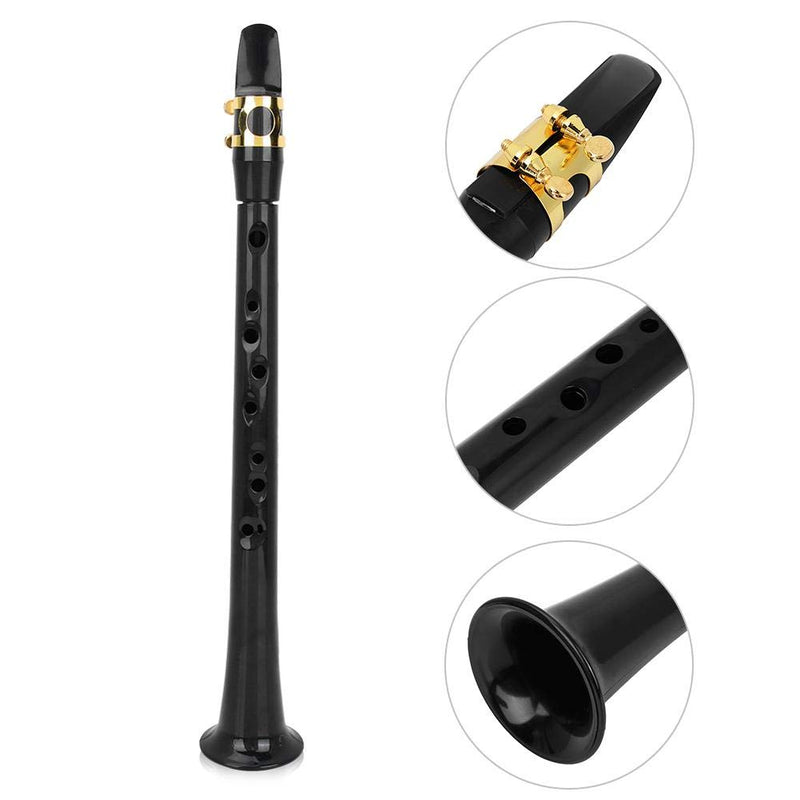 Bnineteenteam Mini Pocket Bb Saxophone Practice Sax Portable Pocket Saxophone with Reed Bag