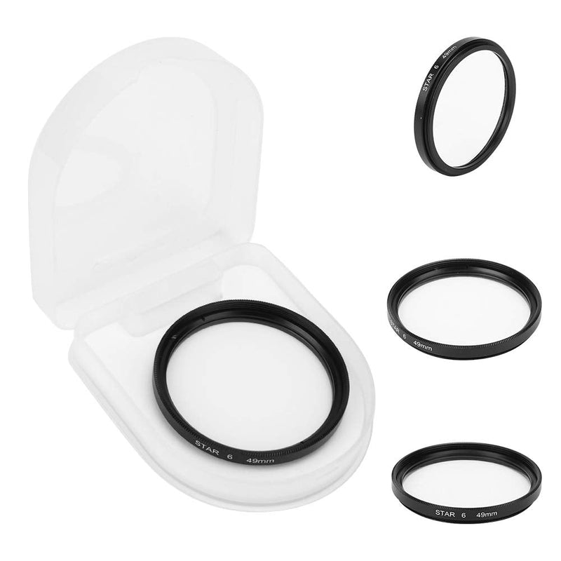 [AUSTRALIA] - Star Filter, 49mm Circular Star Filter Camera Lens Filter, Waterproof Night Scenes Shooting Filter for Canon SLR Cameras 