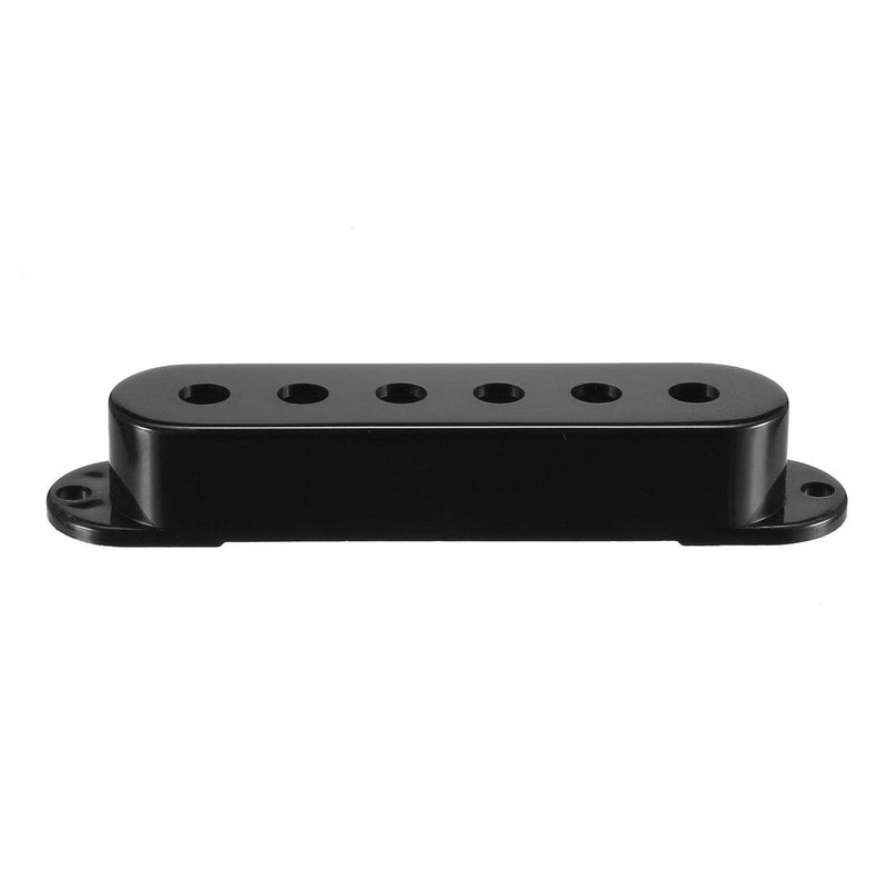 sourcing map Plastic Single Coil Pickup Cover for Stratocaster Squier Guitar Parts, Black- 50mm