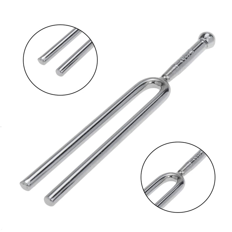 Bitray 440HZ Tuning Fork Round Pitchfork A Tone 440Hz Stainless Steel Tuning Fork Tunning Musical For Guitar Violin Piano Tuner Musical Instrument Accessories,5x0.73 inches