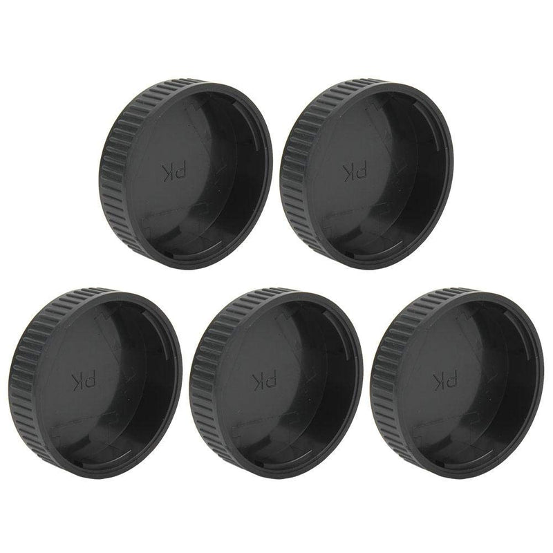 ANGGREK Lens Rear Cap 5PCS Camera Lens Cap Plastic Rear Cap Portable Protective Cover Fits for PK Mount SLR Camera Lens Lens Protective Cover Durable and Wear-Resistant