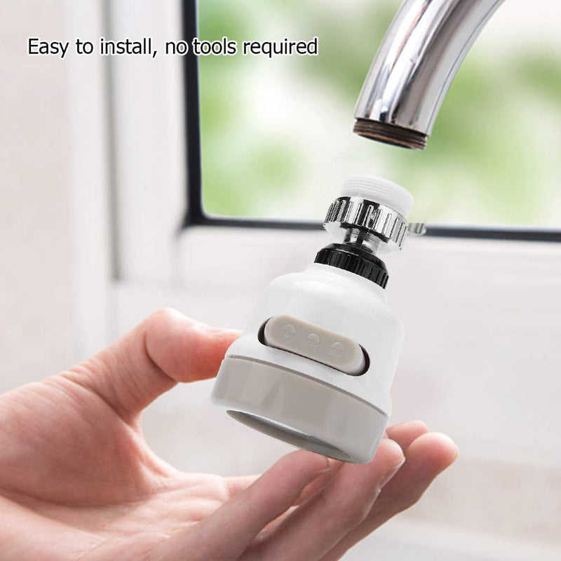 Yosoo Kitchen Faucet Spray Head Tap Splash Filter Nozzle 360?Rotatable 3 Modes Adjustment