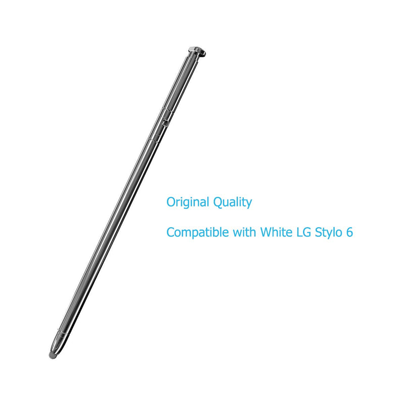 Vimour Stylo 6 Stylus Pen Replacement Touch Pen Compatible with LG Stylo 6 LM-Q730 All Carriers (White Phone Pen) White/Light Blue
