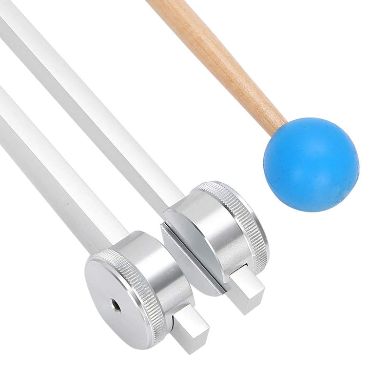 Brrnoo Aluminum Alloy Tuning Fork, 126.22Hz Sun Gear Tuning Fork Yoga Meditation Tuning Energy Fork With Hammer Vibration Sound Therapy Tool