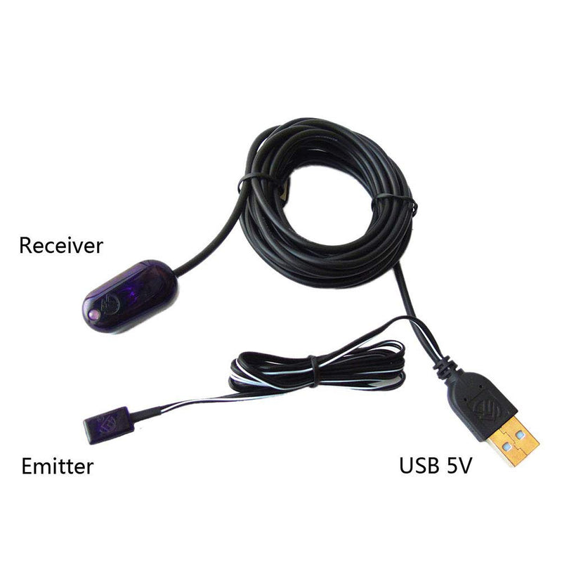 SZBJ USB IR Repeater，IR Remote Control Extender Repeater System （Receiver，Emitters & USB Adaptor） Single head emitter standard