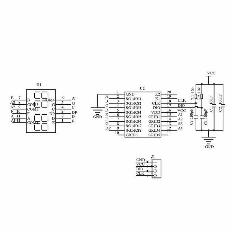 HiLetgo 2pcs 0.36" 4-Digit Tube LED Segment Display Module Red Common Anode TM1637 Drive Chip Tube Clock Display for Arduino UNO R3