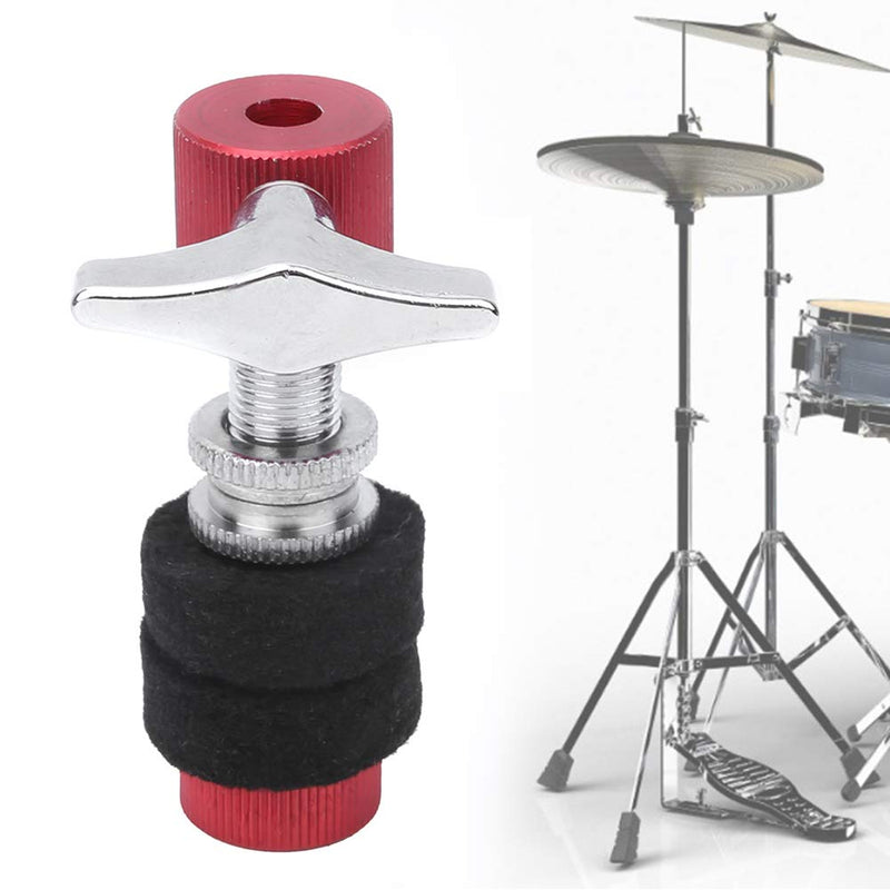 Bnineteenteam Hi Hat Clutch Red Black High Hat Clutch for Hi-Hat Cymbal Metal Hi-Hat Clutch Stand Drum Set Accessory