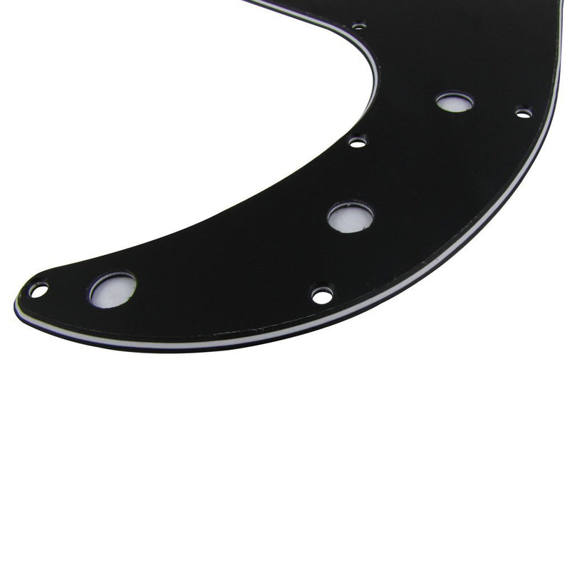 IKN 3Ply Black 13 Hole P Bass Pickguard Scratch Plate Pick Guard for 4 String American/Mexican Standard Precision Bass Part