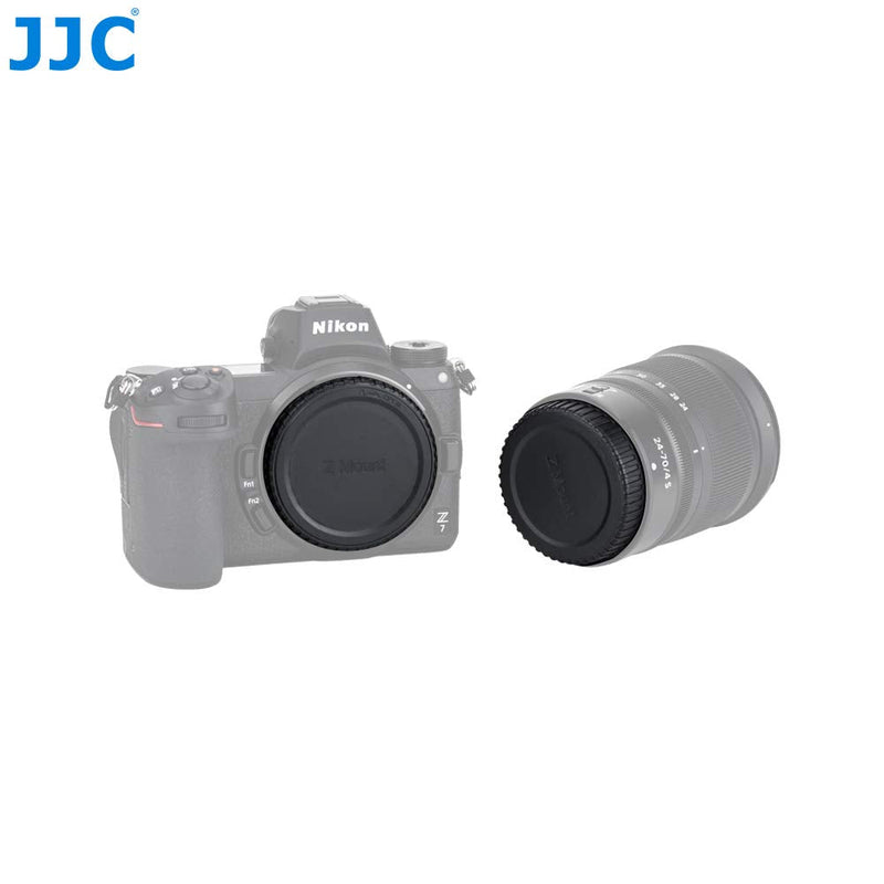 JJC Z Mount Body Cap & Rear Lens Cap, for Nikon Z Camera Lens, Nikon Z-Mount Lense Rear Cap, Body Sensor Protective Caps, Compatible with Nikon Z Mirrorless Camera Z5 Z50 Z6 Z7 Z6 II Z7 II