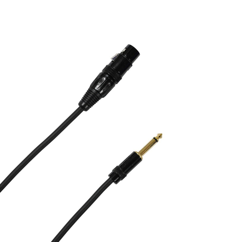 [AUSTRALIA] - Audio 2000s E07112P2 1/4" TS to XLR Female 12 Ft Microphone Cable (2 Pack) 