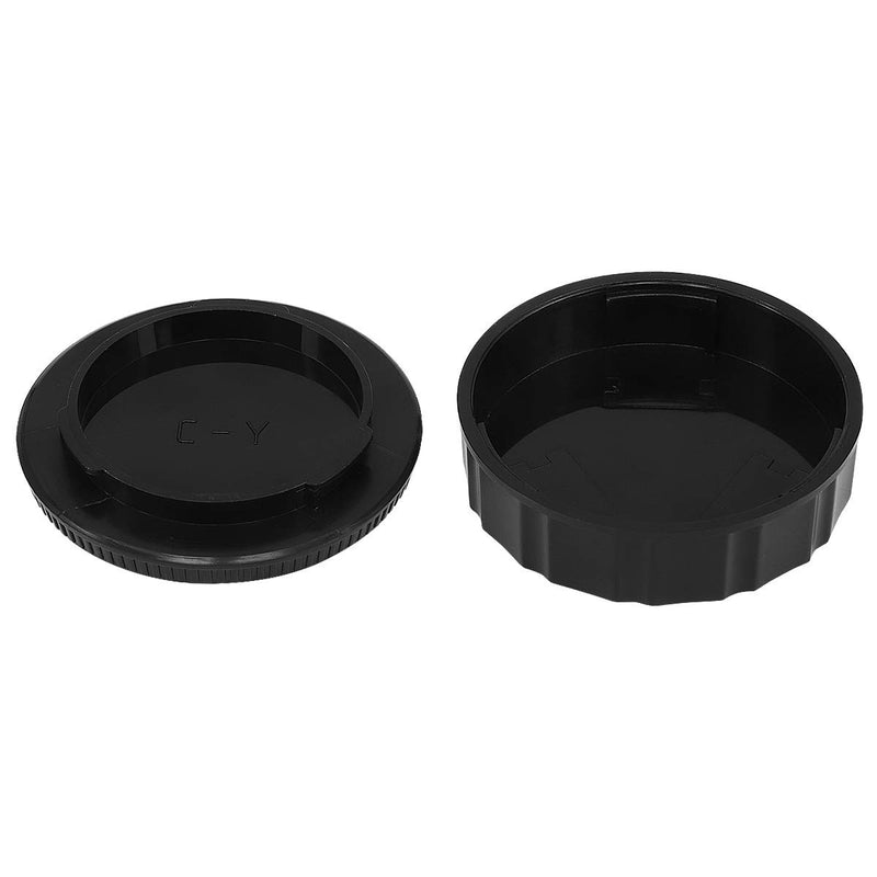 Haoge Camera Body Cap and Rear Lens Cap Cover for Contax Yashica C/Y CY Mount Camera Lens for Contax Yashica C/Y Mount