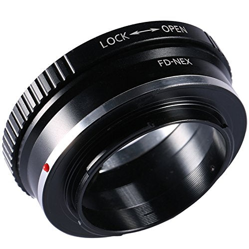 Adapter to Convert Canon FD Mount Lens to Sony E-Mount for Alpha a7, a7S, a7IIK, a7II, a7R II, a6500, a6300, a6000, a5000, a5100, a3000 Mirrorless Digital Camera