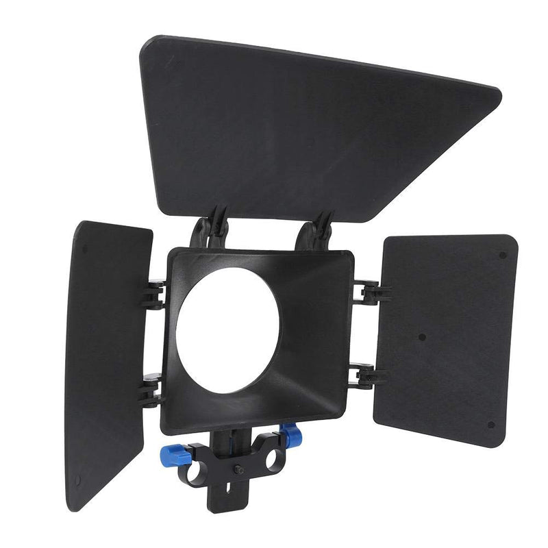 Naroote 【𝐒𝐩𝐫𝐢𝐧𝐠 𝐒𝐚𝐥𝐞 𝐆𝐢𝐟𝐭】 Camera Matte Box, SLR Shoulder Stand Matte Box 15mm Slideway System DSLR Camera Lens Hood Accessory for Ca-Non