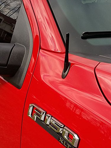 AntennaMastsRus - Made in USA - 4 Inch Black Aluminum Antenna is Compatible with Chevrolet Trailblazer (2006-2009) 4" INCH - Aluminum