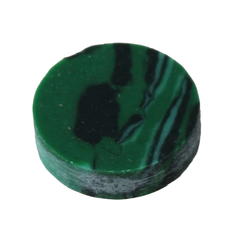 BQLZR 6.2x1.6mm Round Shape Green Malachite Guitar Fingerboard Marker Dot for Electric Guitar Acoustic Guitar Bass Pack of 10