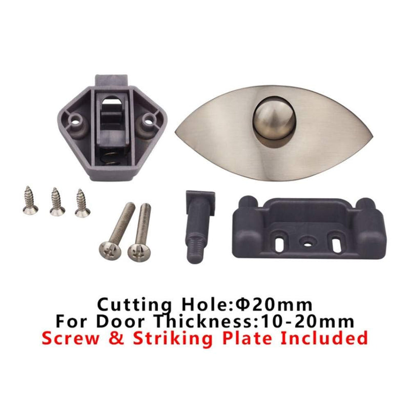 Encell Set of 4 Push Latch Catch for RV Caravan Cupboard Motorhome Boat Satin Nickel