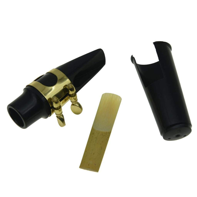 KAISH Soprano Sax Saxophone Mouthpiece with Ligature, Reed and Plastic Cap Soprano Saxophone Mouthpiece