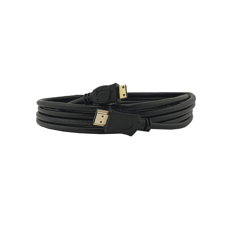 [AUSTRALIA] - SatelliteSale High-Speed Mini HDMI to HDMI TV Adapter Cable [24K Gold Plated | Copper Core | PVC Jacket] 4K Resolution, 3D, Audio Return Channel, HDMI Ethernet Channel (3 Feet) 3 Feet 