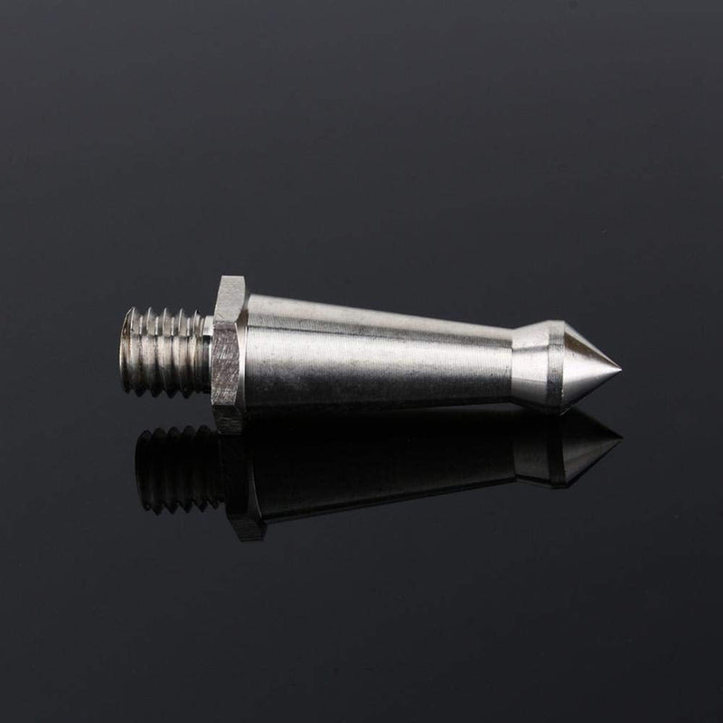[AUSTRALIA] - Acouto Spikes Stainless Steel Male 3/8" Screw Adapter Foot Spike Replacement for Tr Monopods Camera Accessory Silver 
