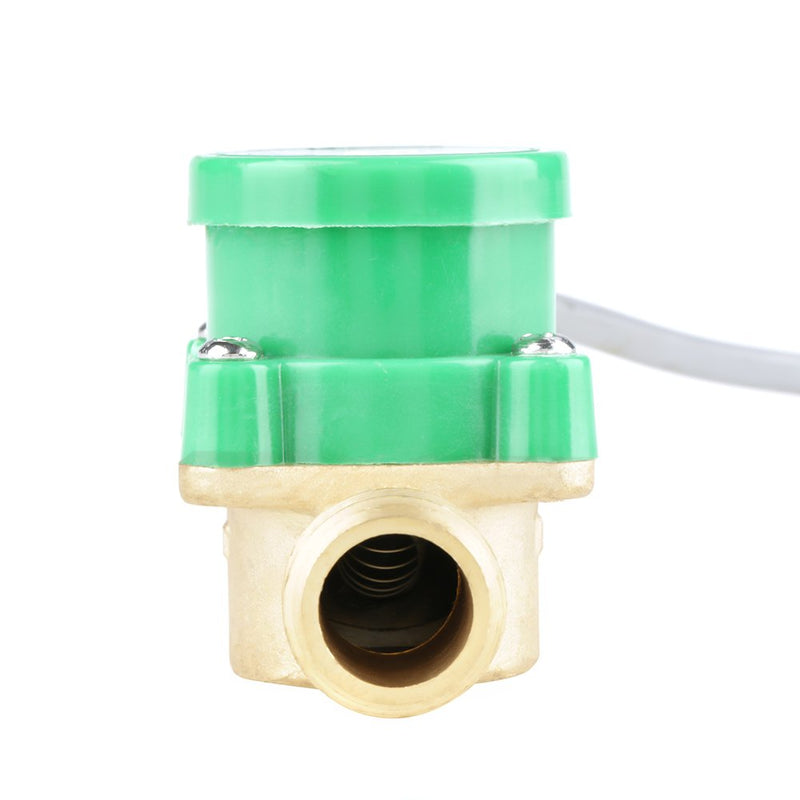 HT-120 AC 220V 0.5A G1/2"-1/2" Thread Water Pump Flow Sensor Switch for Shower Low Water Pressure Solar Heater Water Circulation