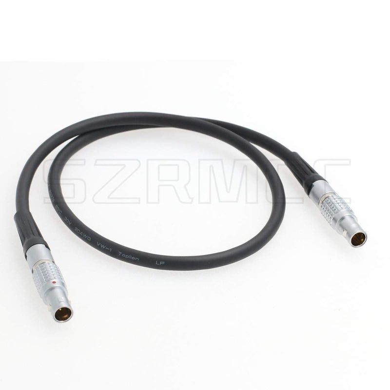 SZRMCC Nucleus-M 0B 7 Pin Male to 0B 7 Pin Male for Wireless Follow Focus Motor Connection Control Cable Daisy-Chained to 7-pin (Straight-Straight 50cm) Straight-Straight 50cm
