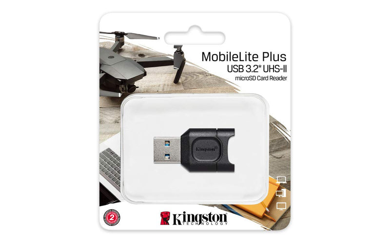 Kingston MobileLite Plus USB 3.2 microSDHC/SDXC UHS-II Card Reader (MLPM)