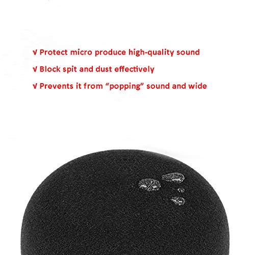 [AUSTRALIA] - Blue Snowball Pop Filter - Customizing Microphone Windscreen Foam Cover for Improve Blue Snowball iCE Mic Audio Quality (Black) 