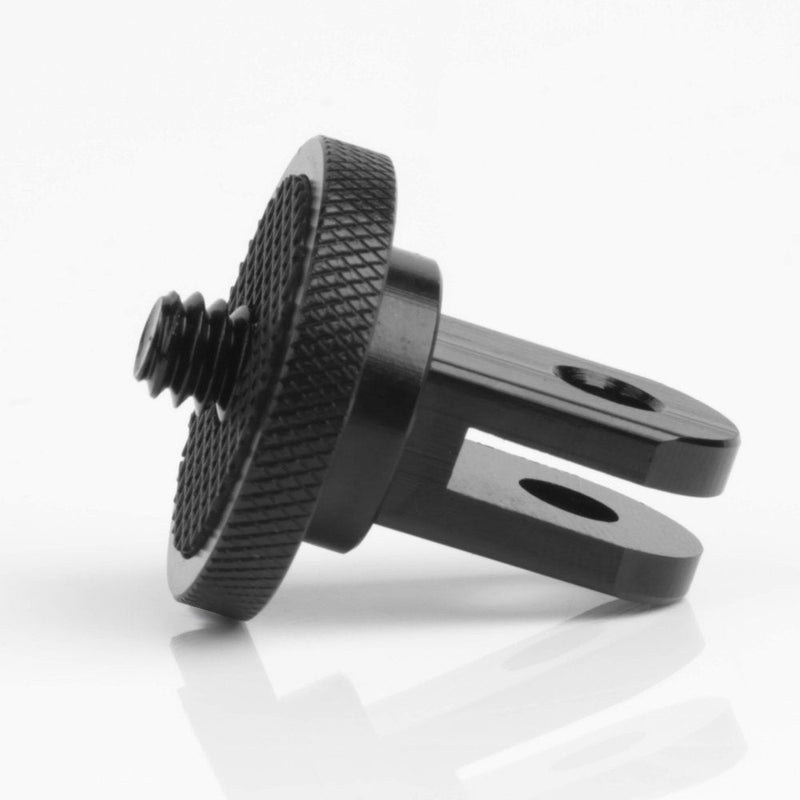 Aluminum Converter Adapter for All Cameras w/Standard Tripod Mount 1/4" to use with Any GoPro Compatible Accessories