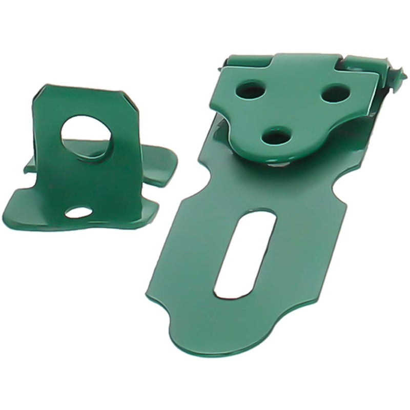 MroMax Padlock Locking Hasp Staple Iron Safety Door Clasp Gate Lock Latch Door Cabinet Swivel Clasp Latch Green 1Pcs