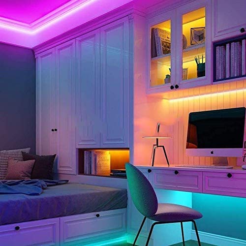 [AUSTRALIA] - Enlfjoss LED Strip, LED Strip with Remote Ccontrol, Bluetooth Function, 16.4 Feet RGB LED Strip, 5050 LED Strip, Home, Bedroom, TV, DIY Decoration, The Latest Style in 2020 5M 