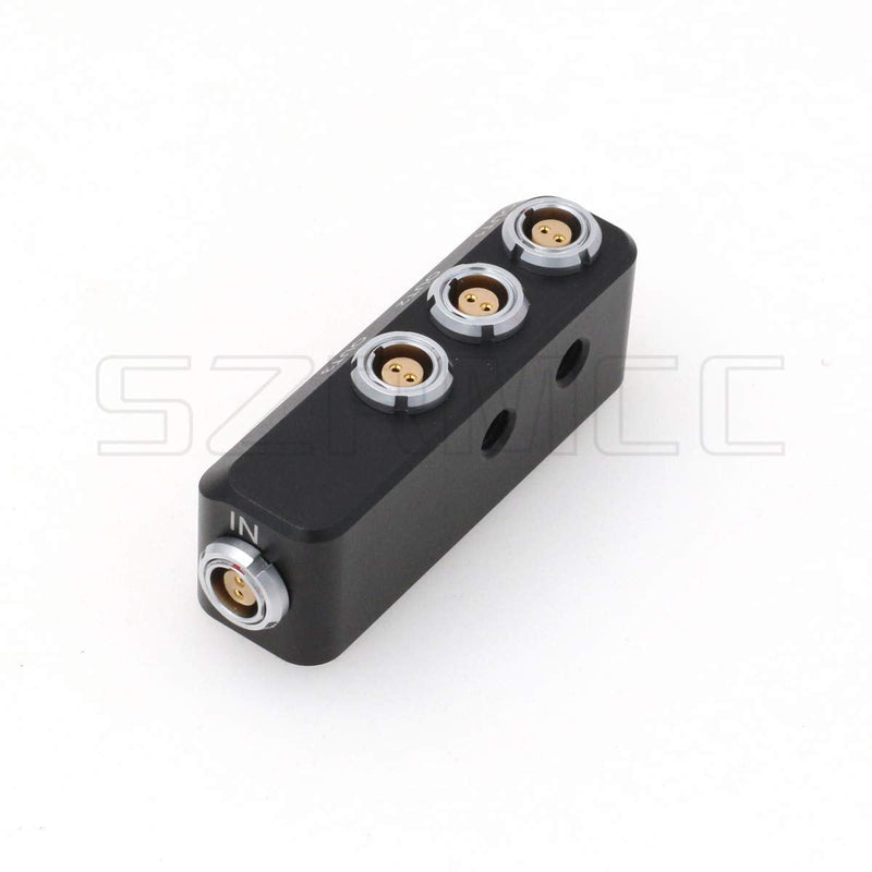 [AUSTRALIA] - SZRMCC 1 to 3 Power Distributor Input 2 Pin Female to 3X 0B 2Pin Female Output for ARRI RED Camera Teradek SmallHD 