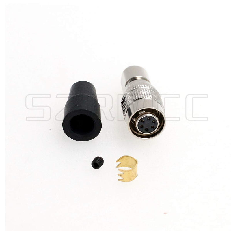 SZRMCC HR10A-7P-6S 6 Pin Female Circular Connector Plug for Basler Sony AVT GIGE CCD Industrial Camera