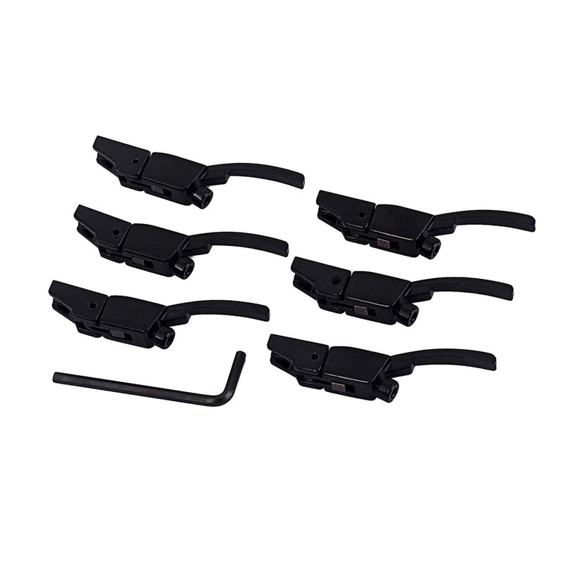 Alnicov 6 Pcs Guitar Bridge String Saddles Tremolo Bridge Locked String Saddle for Electric Guitar Parts Accessories
