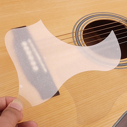 Mr.Power Transparent Acoustic Guitar Pickguard Droplets Or Bird Self-adhesive 41' Pick Guard PVC Protects Your Guitar Surface (Bird)
