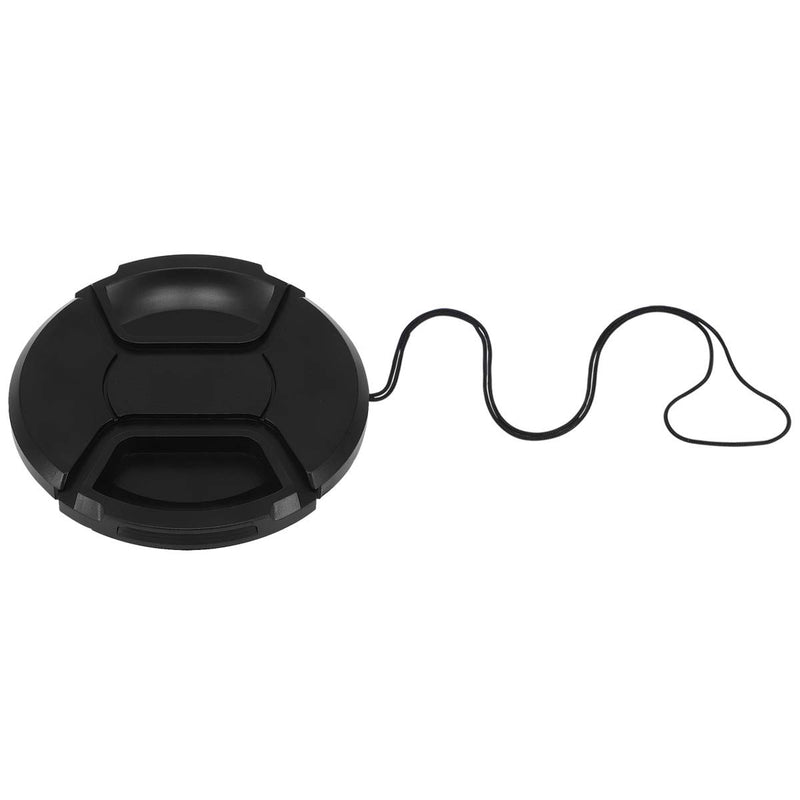[AUSTRALIA] - Haoge 82mm Center Pinch Snap On Front Lens Cap Cover with Cap Keeper for Canon Nikon Sony Fujifilm Sigma Tamron and Other 82mm Filter Thread Lens 
