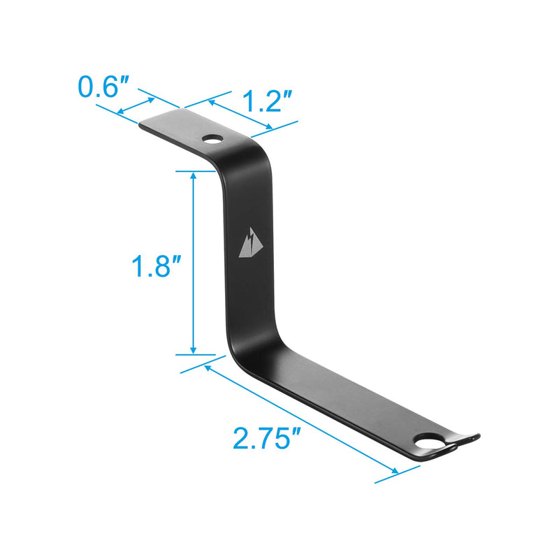 TXEsign Stick-on Universal Monitor Hooks Headphone Metal Hangers for Standard Edge or i Mac Curvature Edge Monitor Side (2 Pack) Long