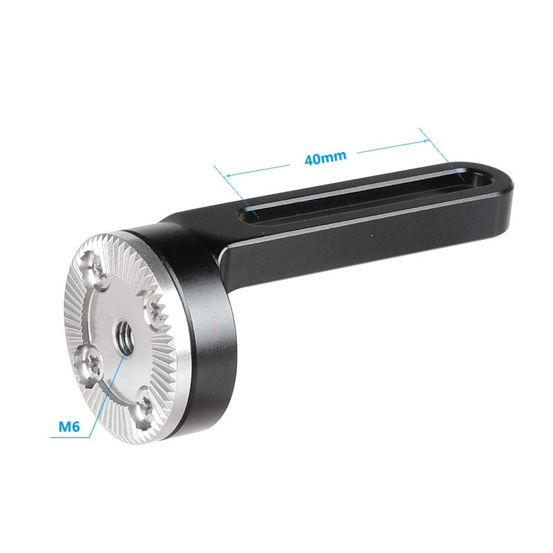 CAMVATE Standard M6 Rosette Extension Adapter Install by 1/4"-20 Thread Hole with 40mm Mounting Groove