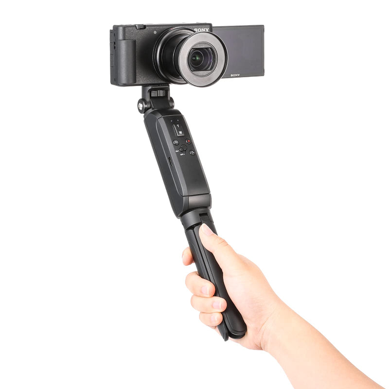 MT-40 Remote Shooting Grip Extendable Vlogging Grip Handle Tripod Camera Selfie Video Recording Accessorries for Sony ZV-1, ZV-E10, A7C, A7R IV, RX100 VII, RX100M7, A7 III, A7R III, A7R IV, A9 MT-40