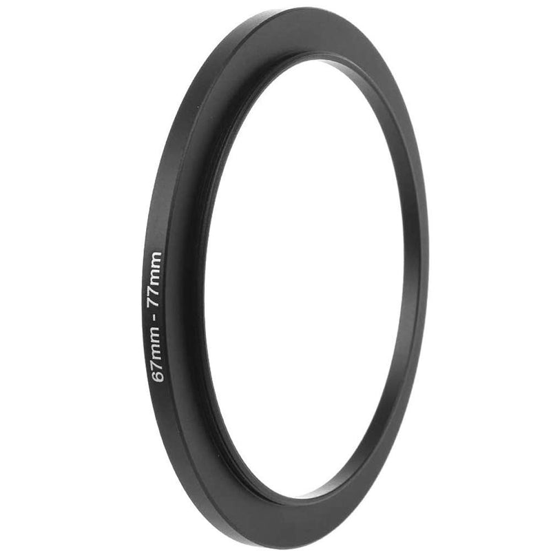 67mm-77mm Lens-Filter Step Up Adapter Ring, 67mm Lens to 77mm Filter, Hood, Lens Converter and Other Accessories(2 Packs), Fire Rock Aviation Aluminum Alloy Ring