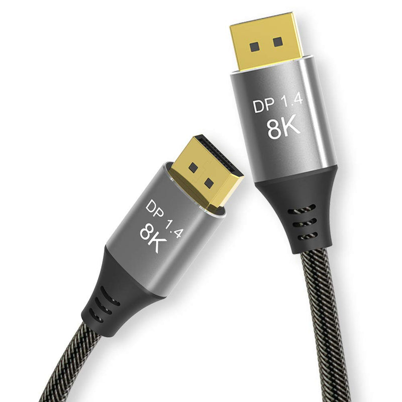 DisplayPort Cable 8K DP Cable 1.4 8K@60Hz 4K@144Hz Ultra High Speed DisplayPort to DisplayPort Cable 3.3ft