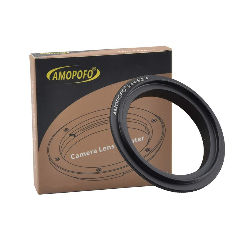 58mm to EOS R Filter Thread Macro Reverse Mount Adapter Ring,& for Canon EF R Full Famer Camera 58mm to EOS R Reverse Adapter Ring