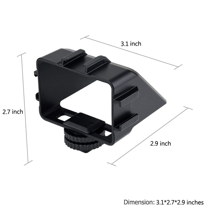 Adjustable Mirrorless Camera Flip Screen Mirror, Vlog Selfie Flip Screen Bracket for Sony ZV-1 A1 A6500 A6400 A6300 A7III Fujifilm X-E4 X-T3 X-T30 X-T20 Nikon Z5 Z7II Z6II Olympus E-M1