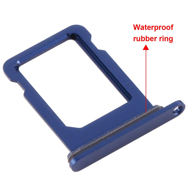 Afeax SIM Card Tray Replacement Compatible with iPhone 13 6.1 Inch (Blue) with Sim Card Pin (Single Card Version Blue