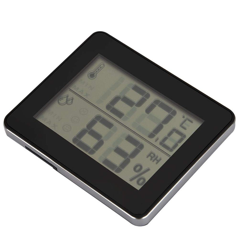 Socobeta Hygrothermograph Thermometer Digital Indoor Hygrothermograph for Indoor Room(Black) black